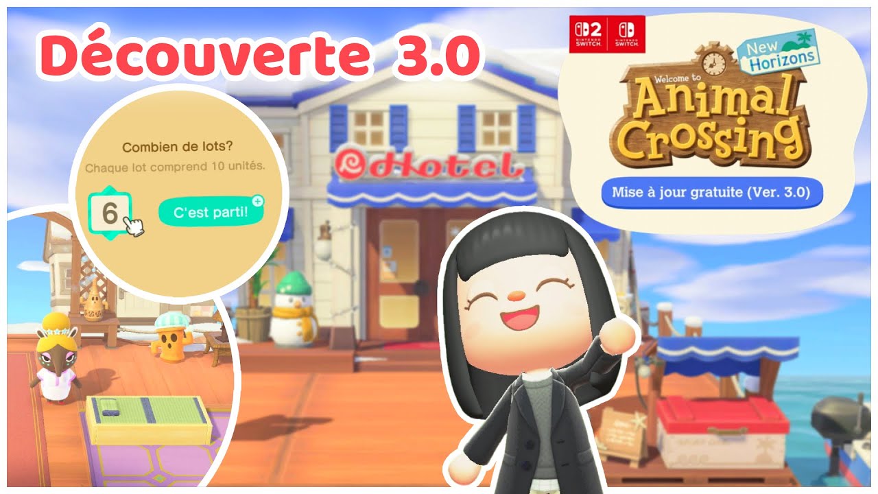 🏨 On découvre la MAJ 3.0 d'Animal Crossing New Horizons ! (hôtel, rever'iles...)