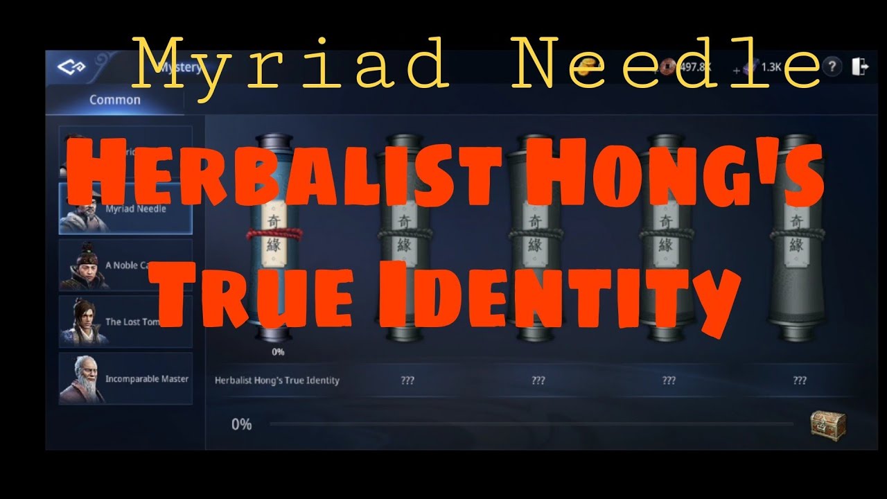 Mir4 myriad Needle - Herbalist Hong's True Identity/beginners guide