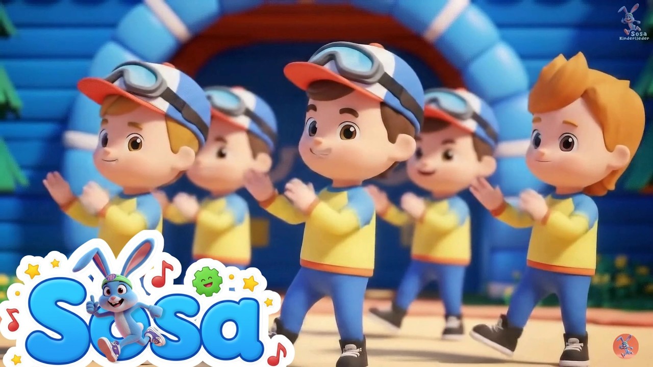 🎵 2 Lustige Kinderlieder! Gerade & Schief + Pinguin-Tanz | Sosa Kinderlieder