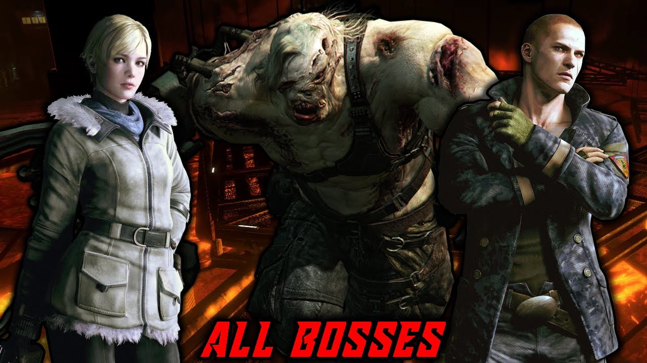 Resident Evil 6 - Jake and Sherry's All Bosses [No Damage | No Hope] + Ending