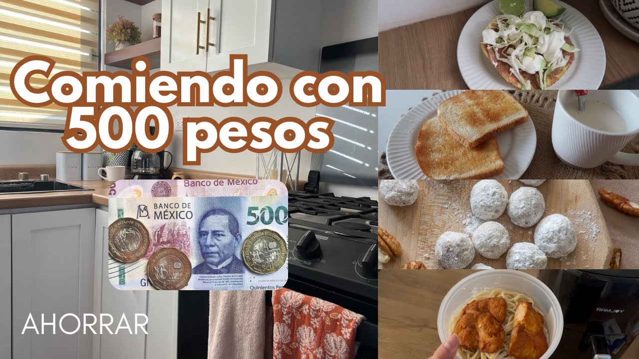 Comiendo con 500 pesos a la SEMANA 💵🌮 Men&uacute; semanal ✨🥘