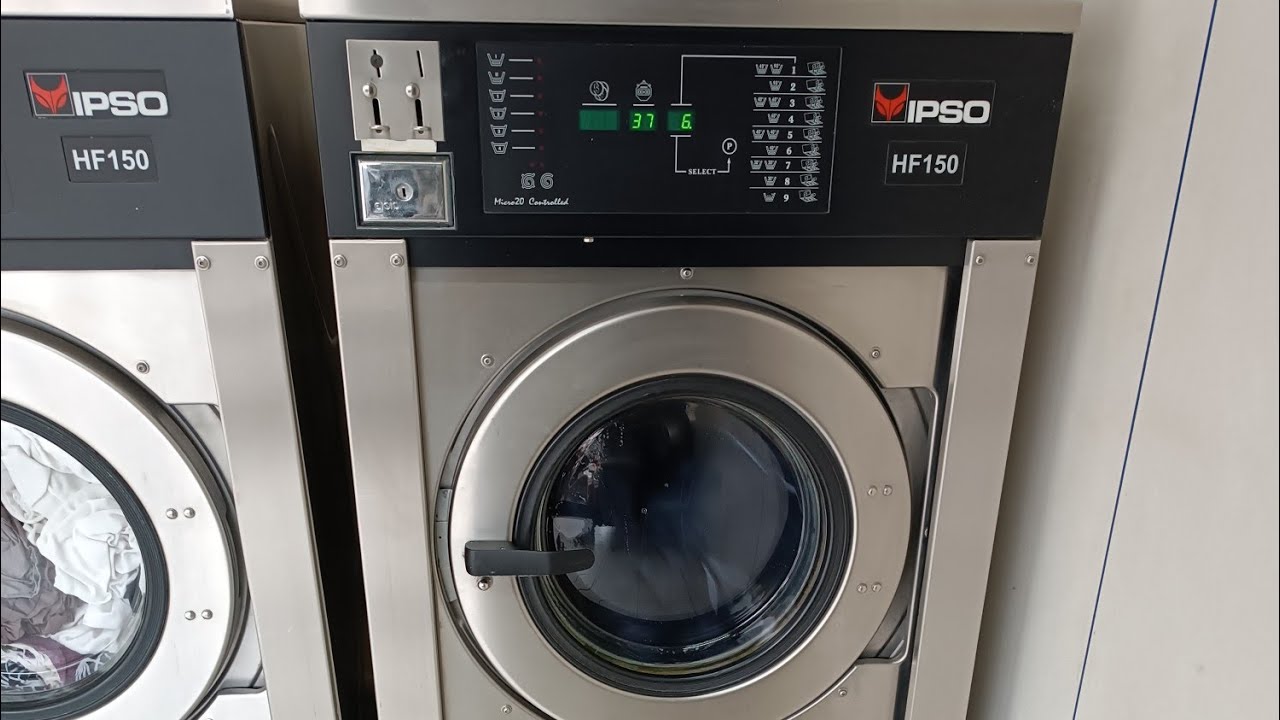 Ipso 15KG HF150 micro20 commercial washer - Synthetics 40C no pre-wash