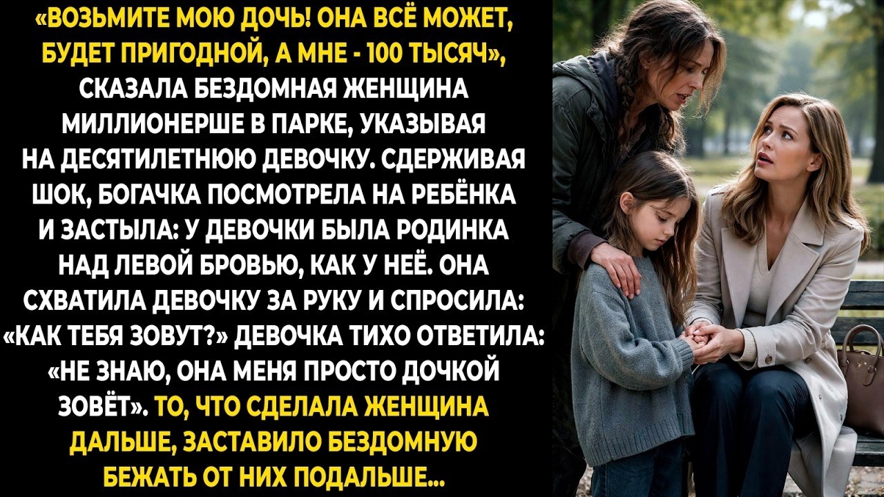 «Возьмите мою дочь! Она всё может, будет пригодной, а мне — 100 тысяч», — сказала бездомная …