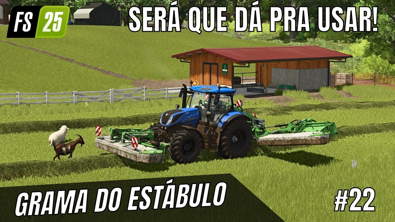#22 Começando Zero dia 35-36 | Dá pra USAR PRADO, capim do ESTÁBULO pra Silagem Farming Simulator 25