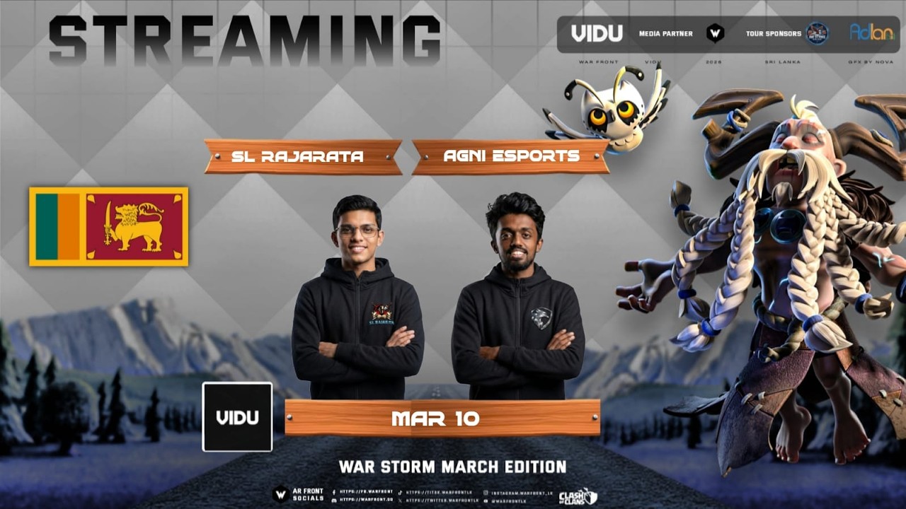 ⚡Warstorm March Edition ⚔️Losers Quarter Finals 2 | Sri Lanka CoC Showdown!