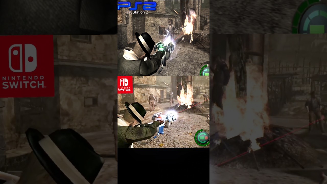 Resident Evil 4 Original PS2 VS Nintendo Switch #residentevil #ps5 #games #gaming #re4remake #re4