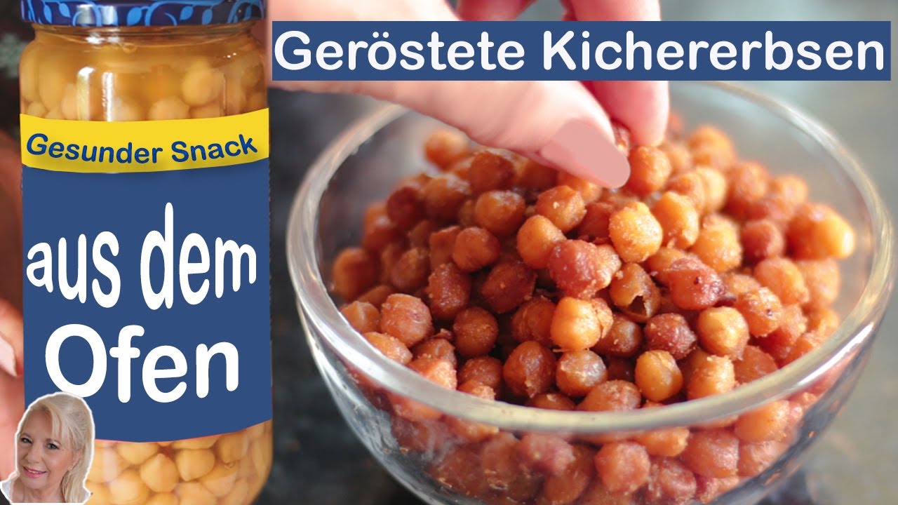 Ger&ouml;stete Kichererbsen knusprig w&uuml;rzig aus dem Ofen! Ein gesunder Snack einfach und schnell gemacht