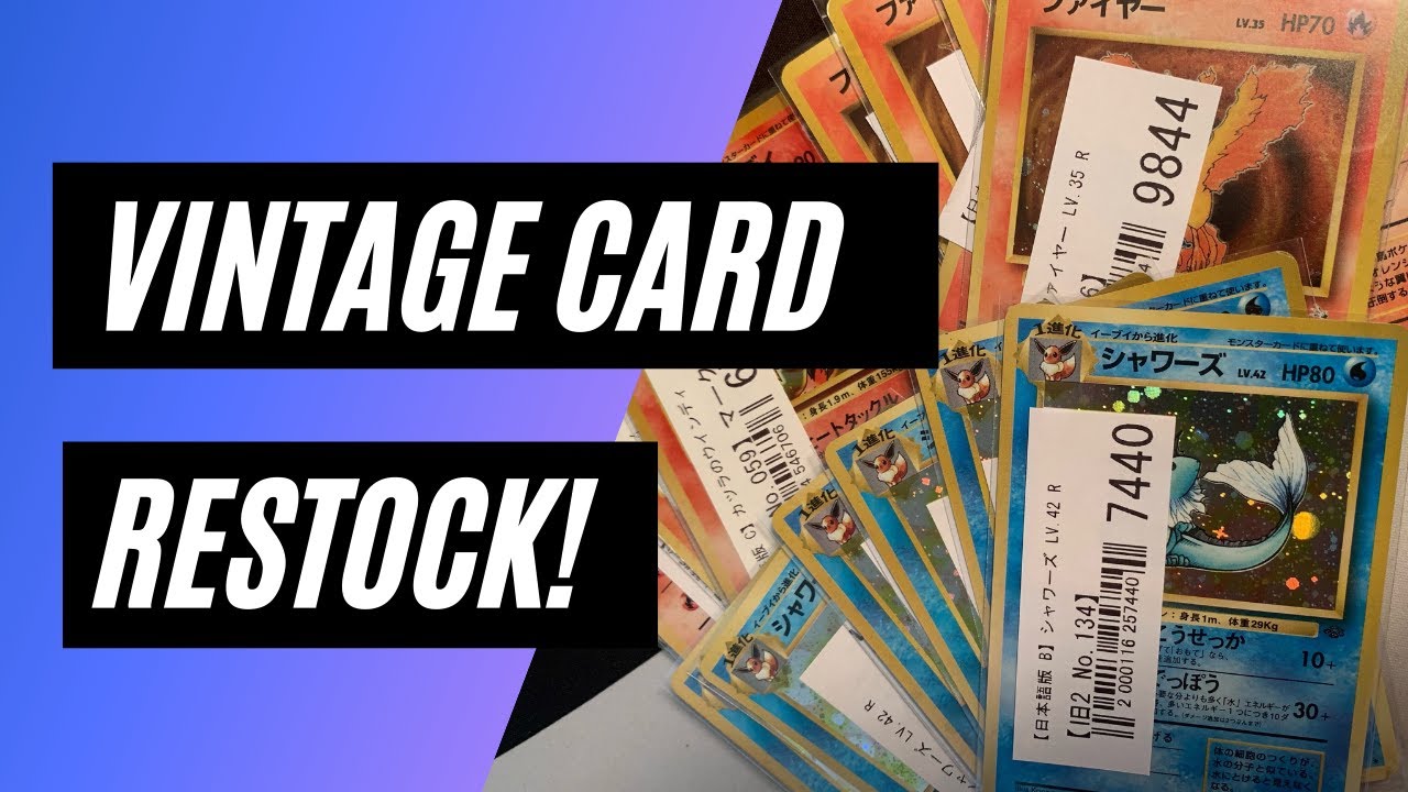 Pokemon Store Vintage Card Re-Stock | Pokejebel Live Stream
