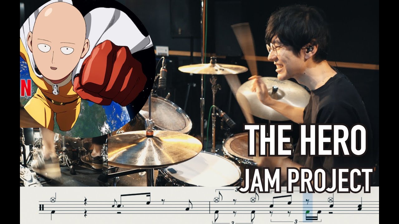 【ONE PUNCH MAN】THE HERO - JAM Project【Drum cover】叩いてみた ワンパンマン
