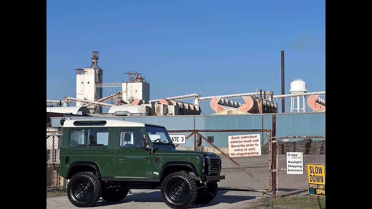 2000 Land Rover Defender 90 Td5 Turbo Diesel Coniston Green Lift Kit For Sale Car Cave USA Aiken, SC