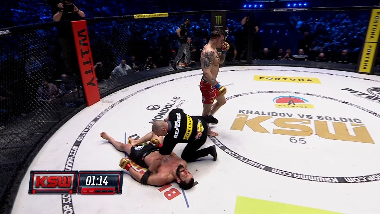 Roberto Soldić znokautował Mameda Khalidova i został podw&oacute;jnym mistrzem KSW! | KSW 65