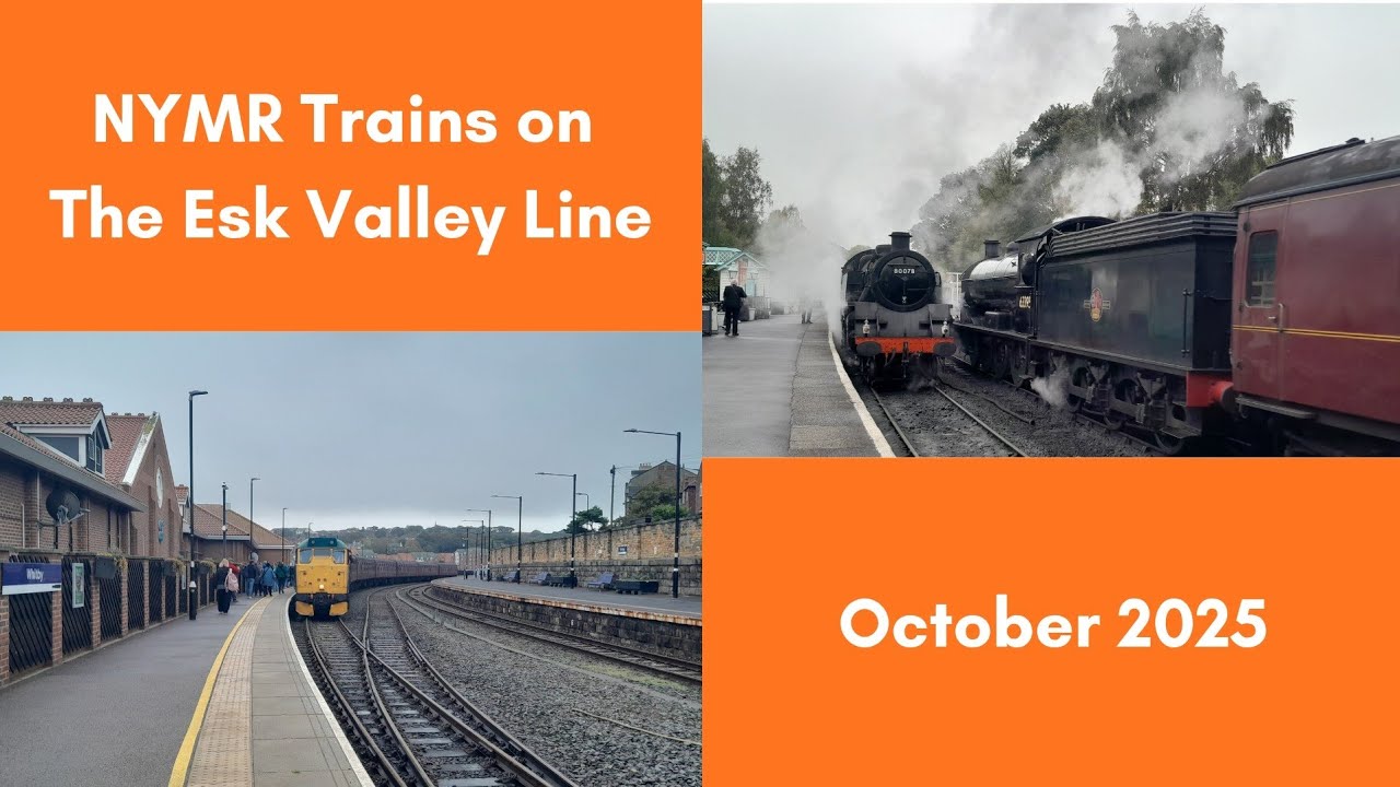 NYMR Trains on the Esk Valley Line!