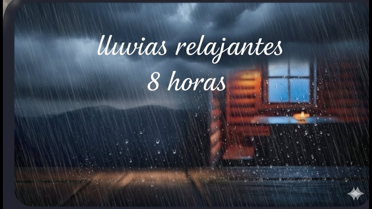 lluvia continua 8 horas  | Despierta renovado y descansado