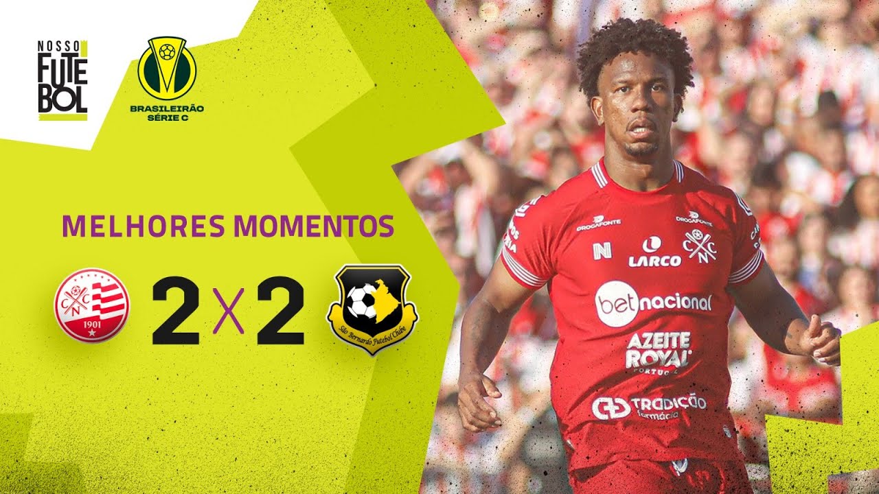 FALHA BISONHA, CHINELADA NO JUIZ E MAIS - Náutico 2 x 2 São Bernardo - Melhores Momentos - Série C