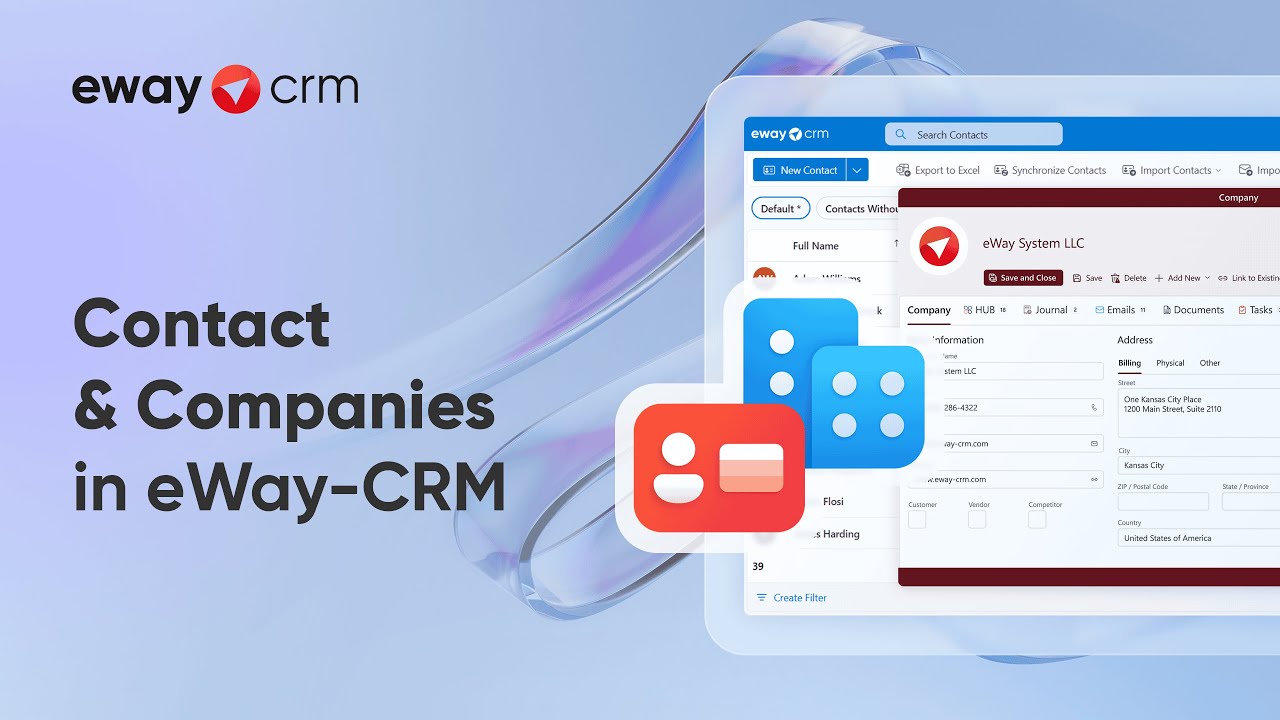 Contacts & Companies in eWay-CRM Online (Live Demo by Ernest Cory)