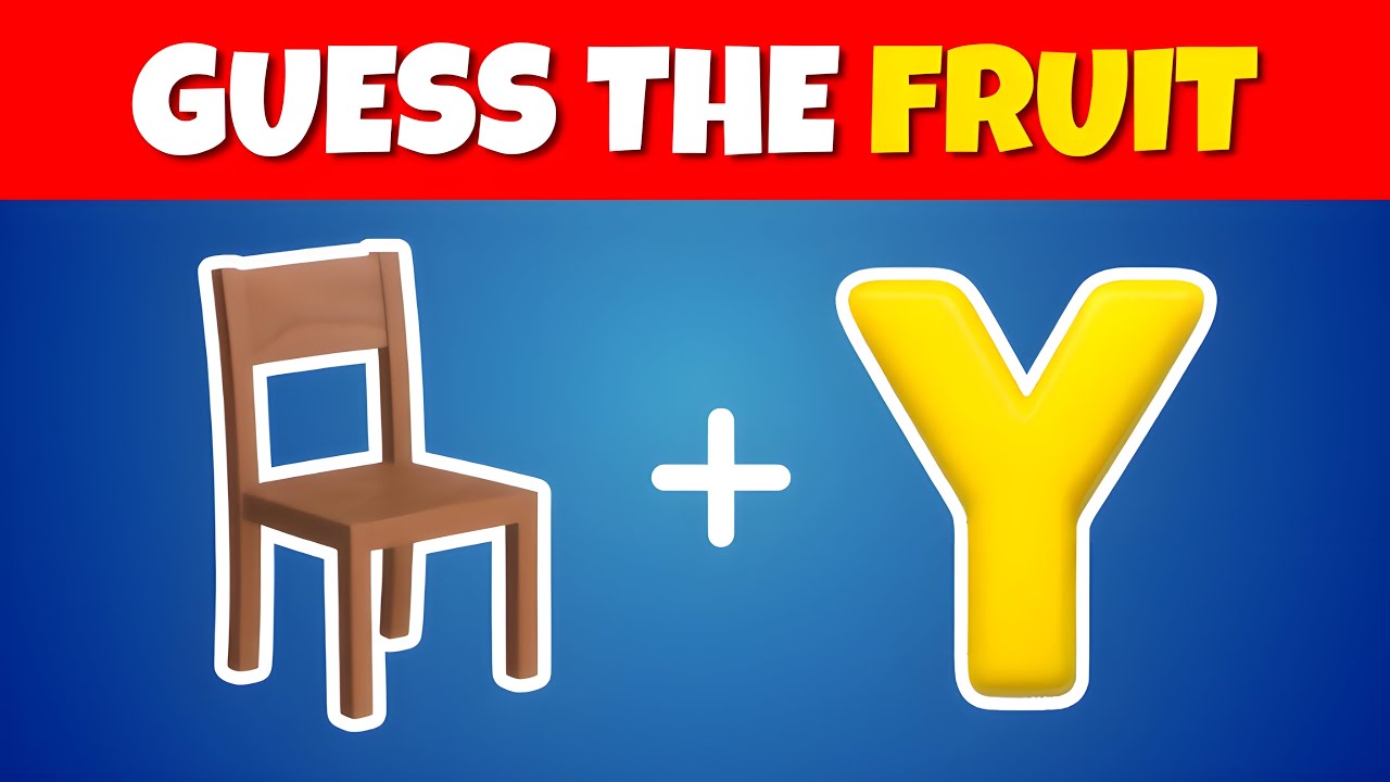 Guess the Fruit by Emoji 🍎🍌🍓 | Emoji Quiz 🧩🤔