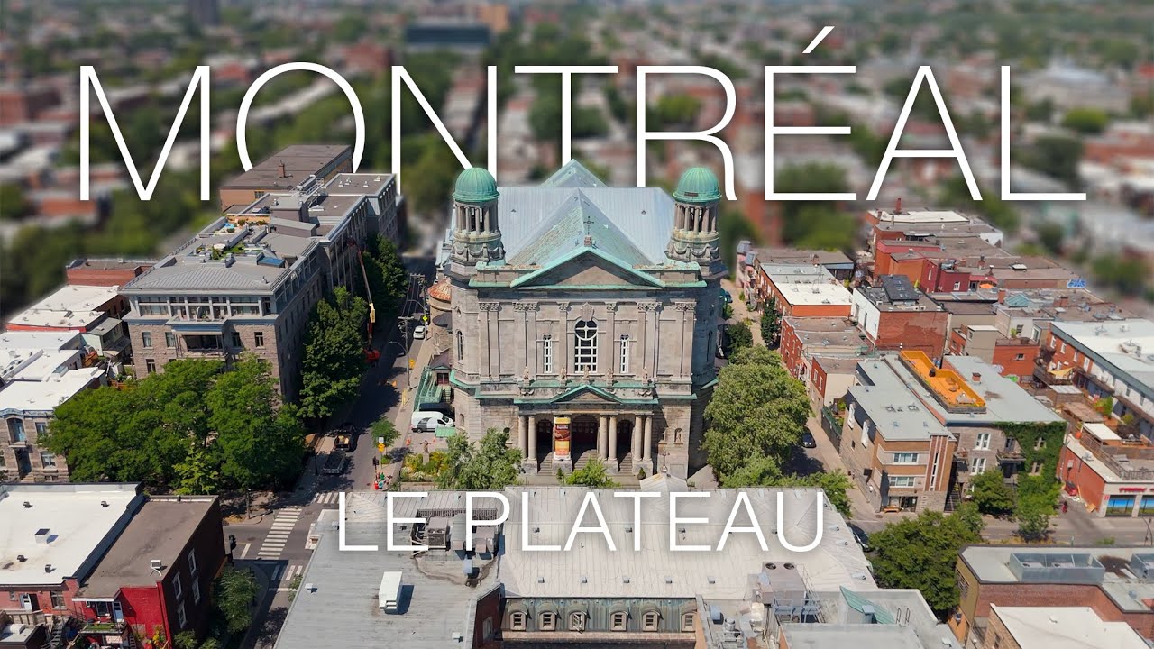 Le Plateau | Flying Over Plateau Mont Royal in Montreal Canada | DJI Mini 4 Pro