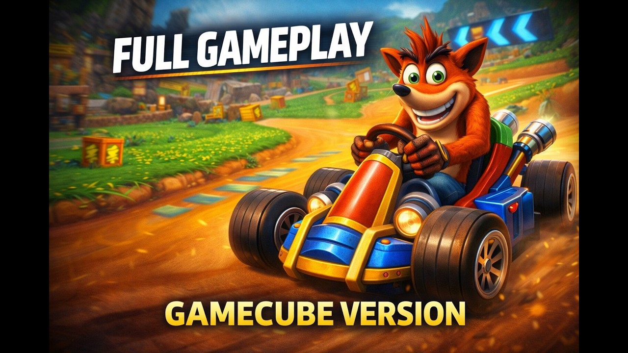 Crash Nitro Kart (GC) – Long Gameplay on Dolphin | Pure Arcade Racing