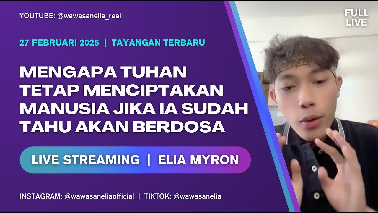 Muslim Ini bertanya Mengapa Begitu bangga menjadi Kristen? | Live Streaming Elia Myron