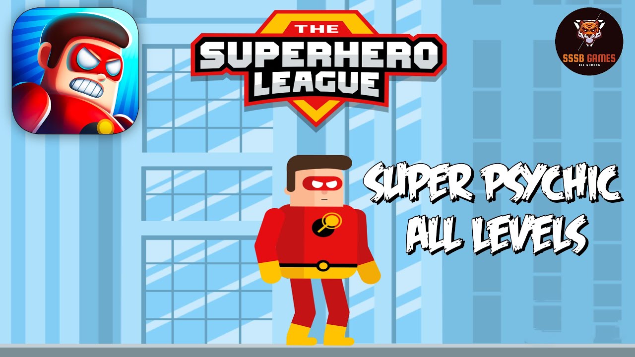 The Superhero League: SUPER PSYCHIC All Levels - 3 Stars , iOS/Android Walkthrough