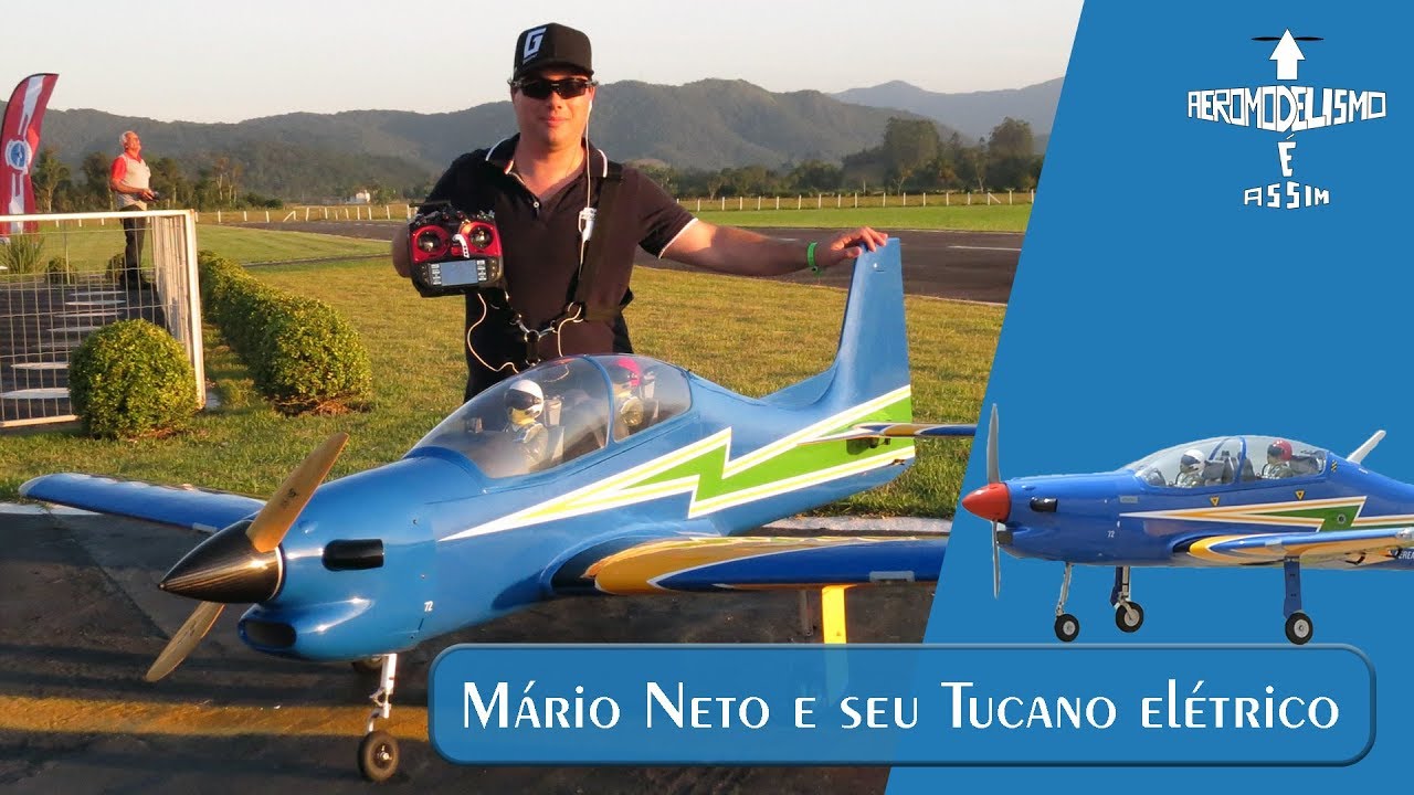 Mário Neto e seu Tucano elétrico  |  Pilotos e suas máquinas