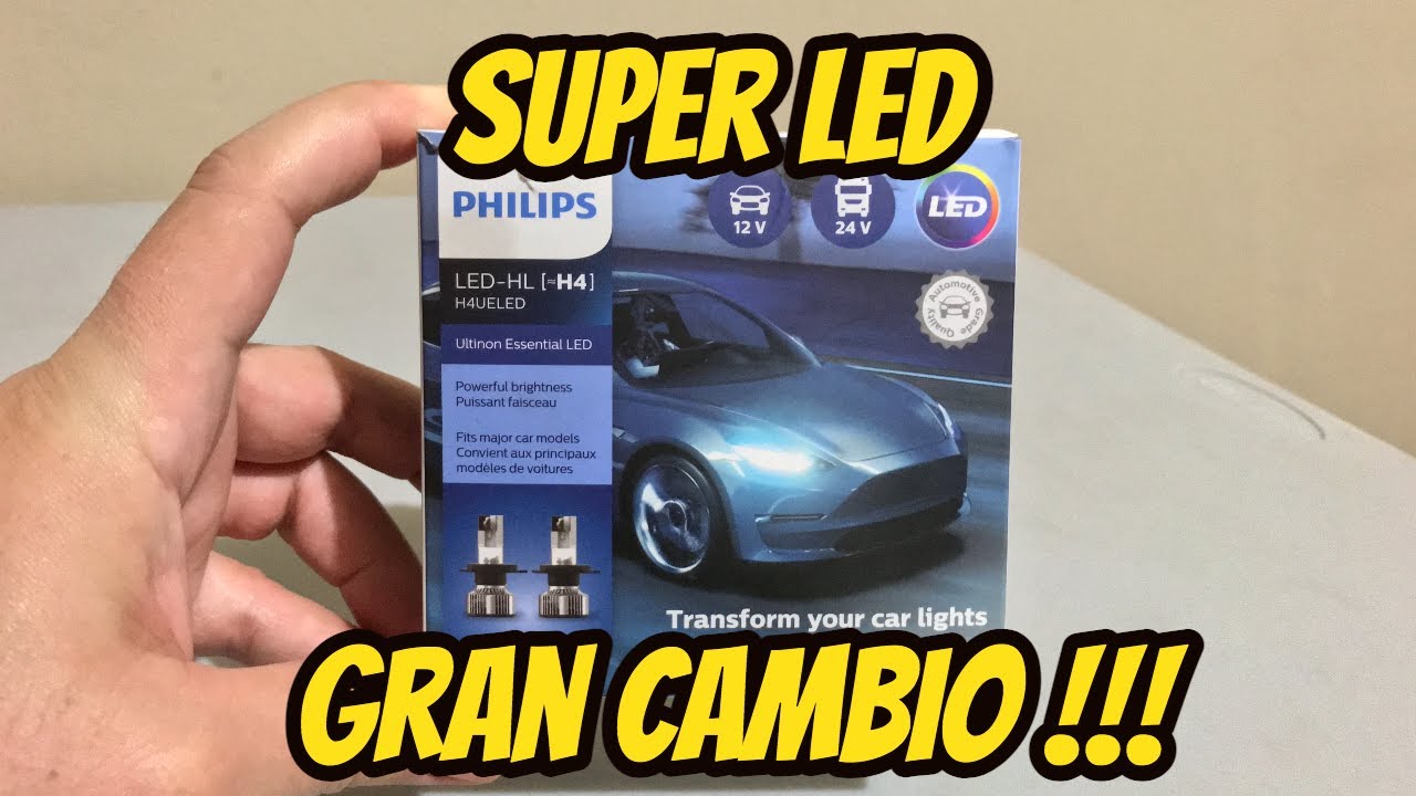 COMO INSTALAR LUCES LED EN EL COCHE (PHILIPS ULTINON LED H4)