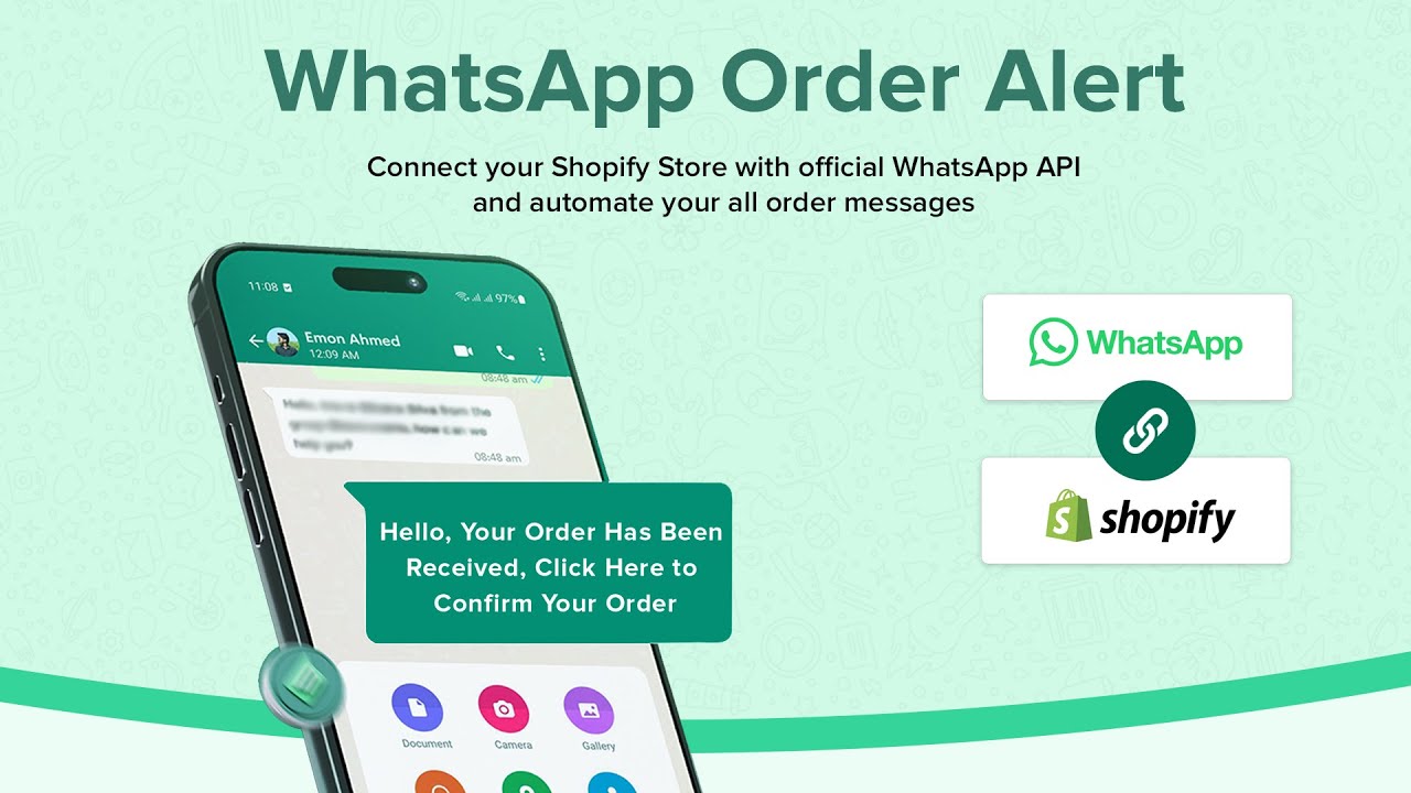 How to connect WhatsApp Business Number with Shopify for Automated Order Alerts