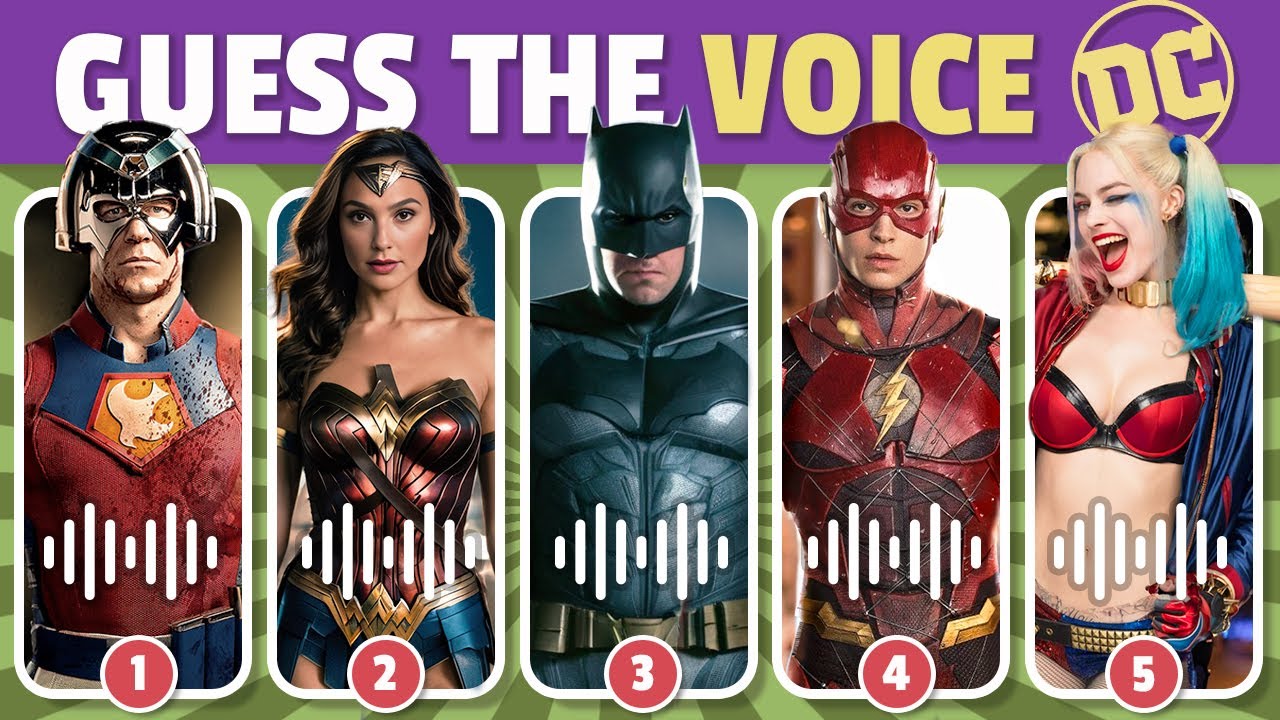 Угадай персонажа DC по голосу🦸‍♂️ | Викторина «Угадай голос» | Бэтмен, Супермен, Флэш, Джокер, Ак...