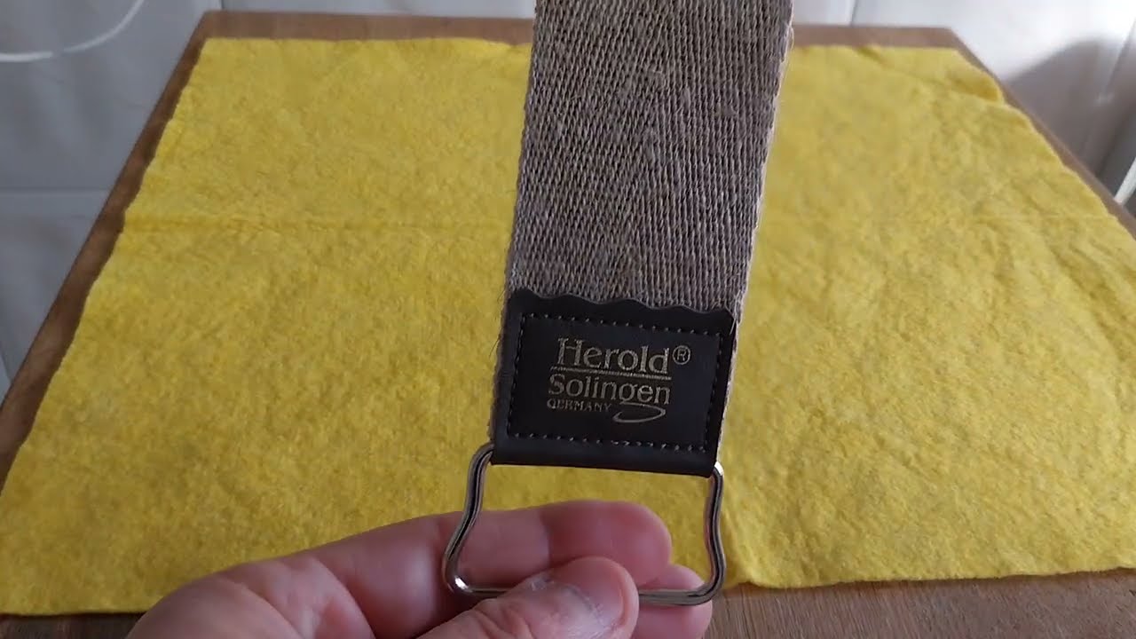 Asentadores textiles para navajas de afeitar .