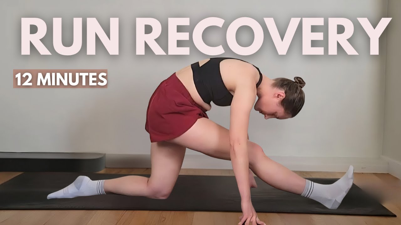 12-Minute Post-Run Stretch for Tight Legs & Hips (No Talking, Music Only)