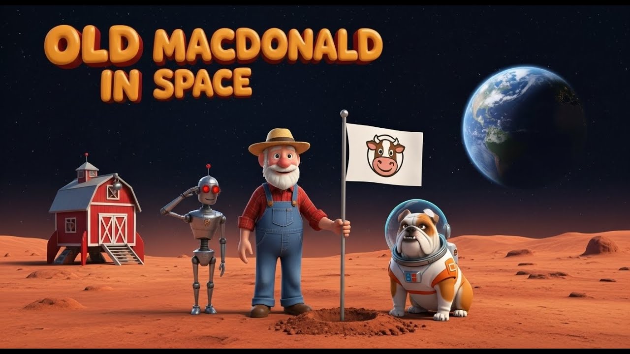 Old MacDonald in Space! 🚀 Fun Planet Song & Nursery Rhyme for Kids