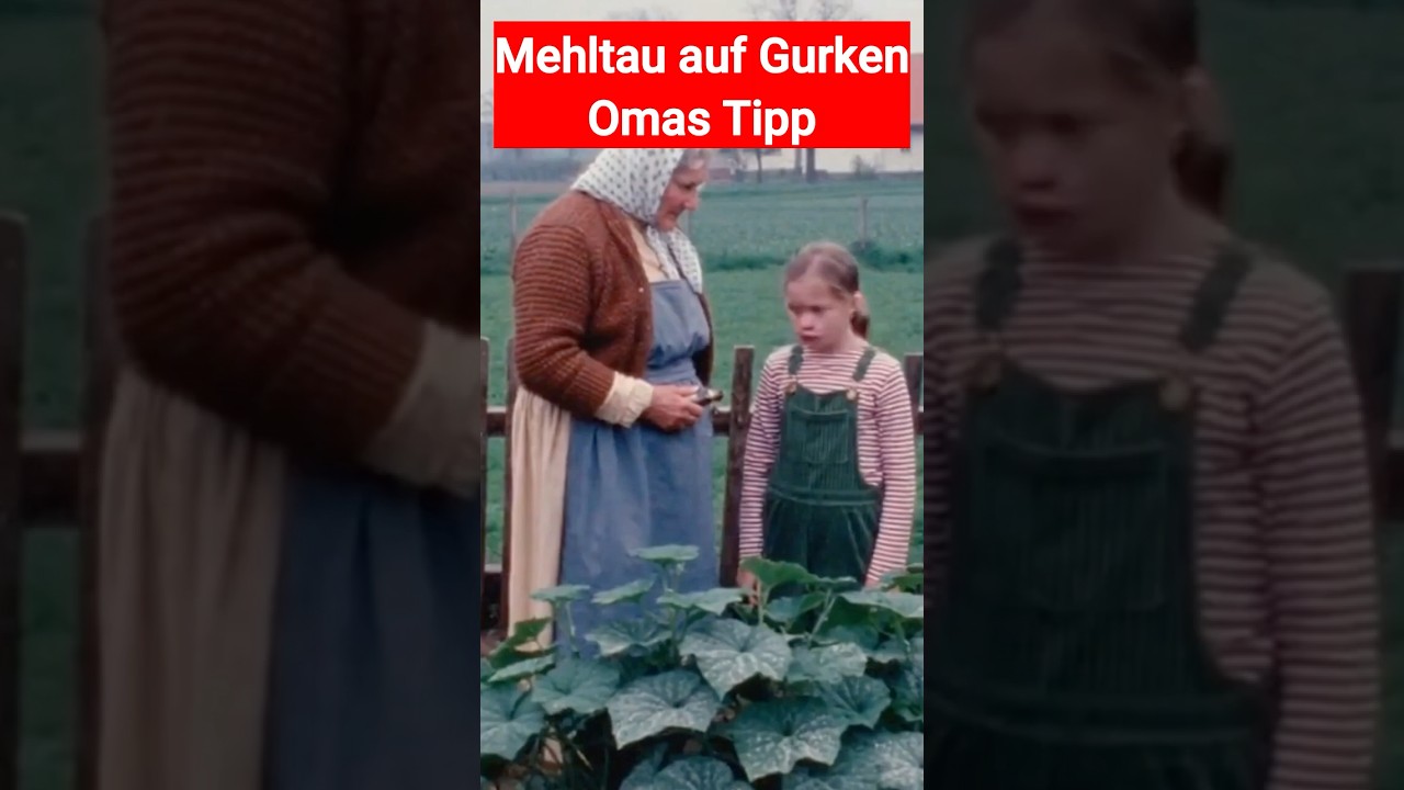 Mehltau auf Gurken Omas Gartentipp