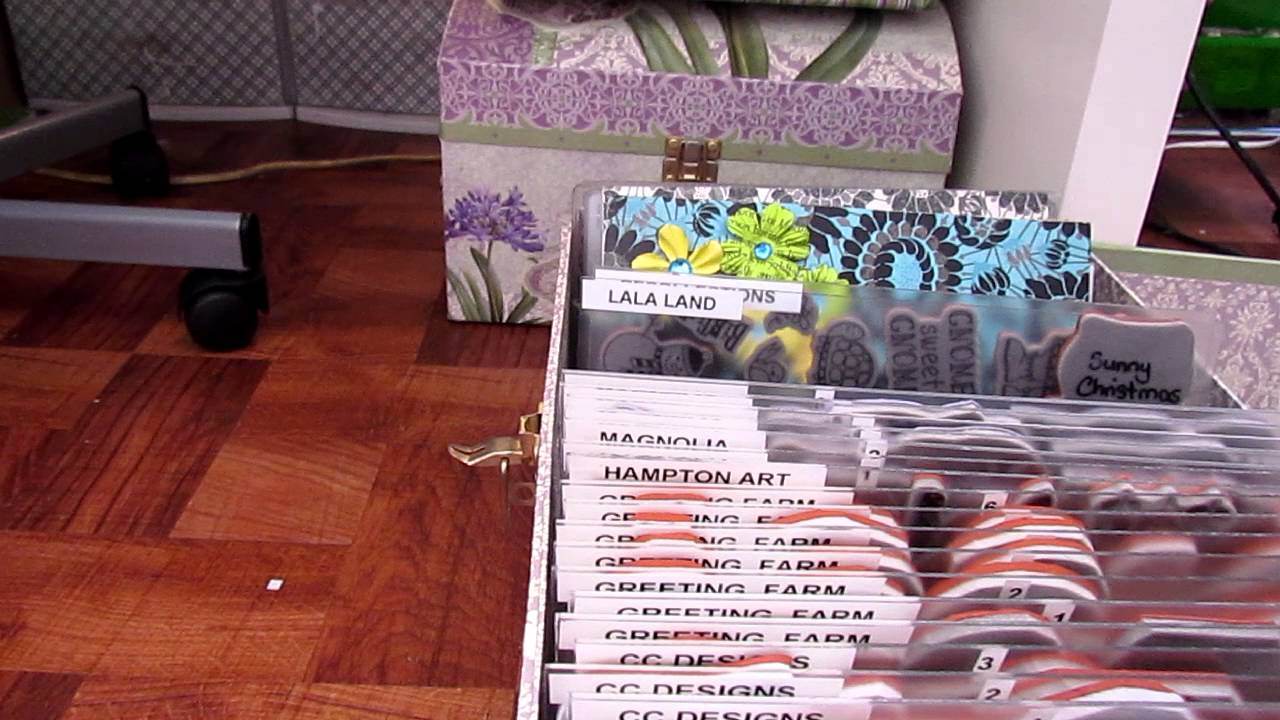 How I store my rubber stamps!