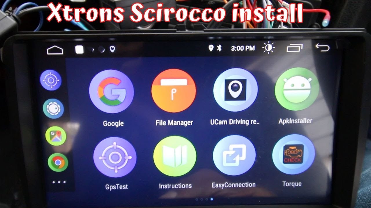 Fitting an Xtron audio in the VW scirocco