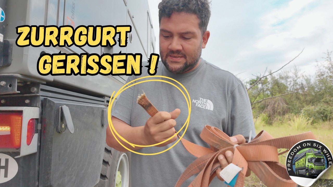 12h nach Veracruz I Pl&ouml;tzlich reisst der Zurrgurt am Hecktr&auml;ger I Mexiko I Folge 43