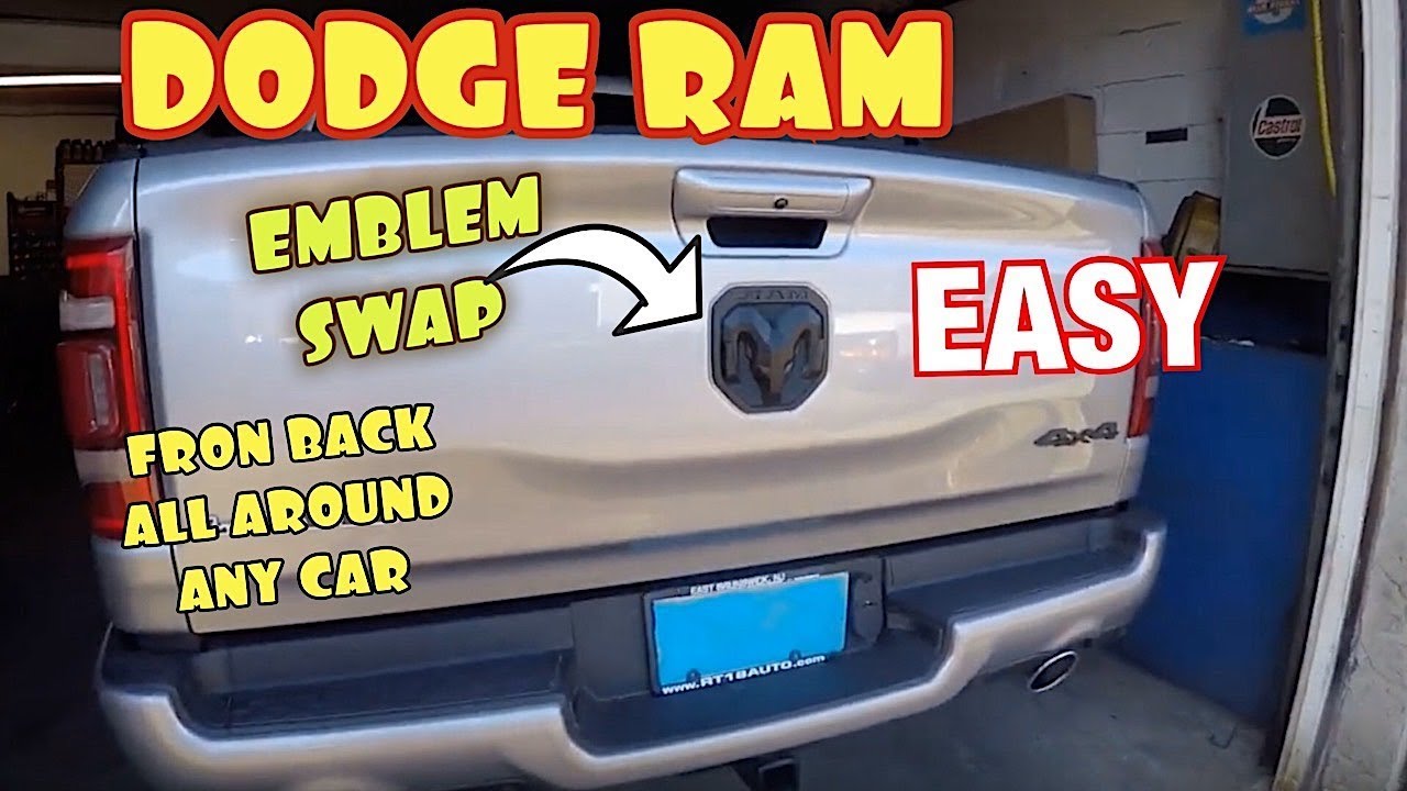 Ram 1500 2500 3500 Tailgate Emblem Swap Rear Front All Around