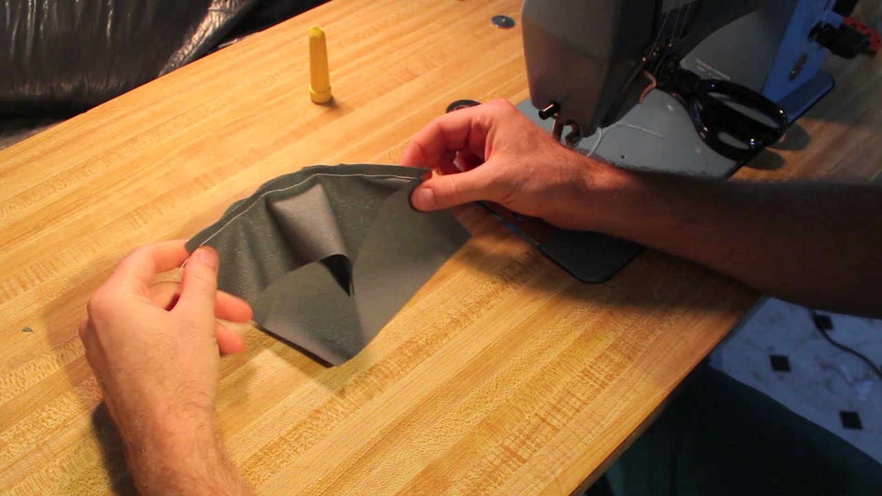 How to sew a curved seam on a flat panel