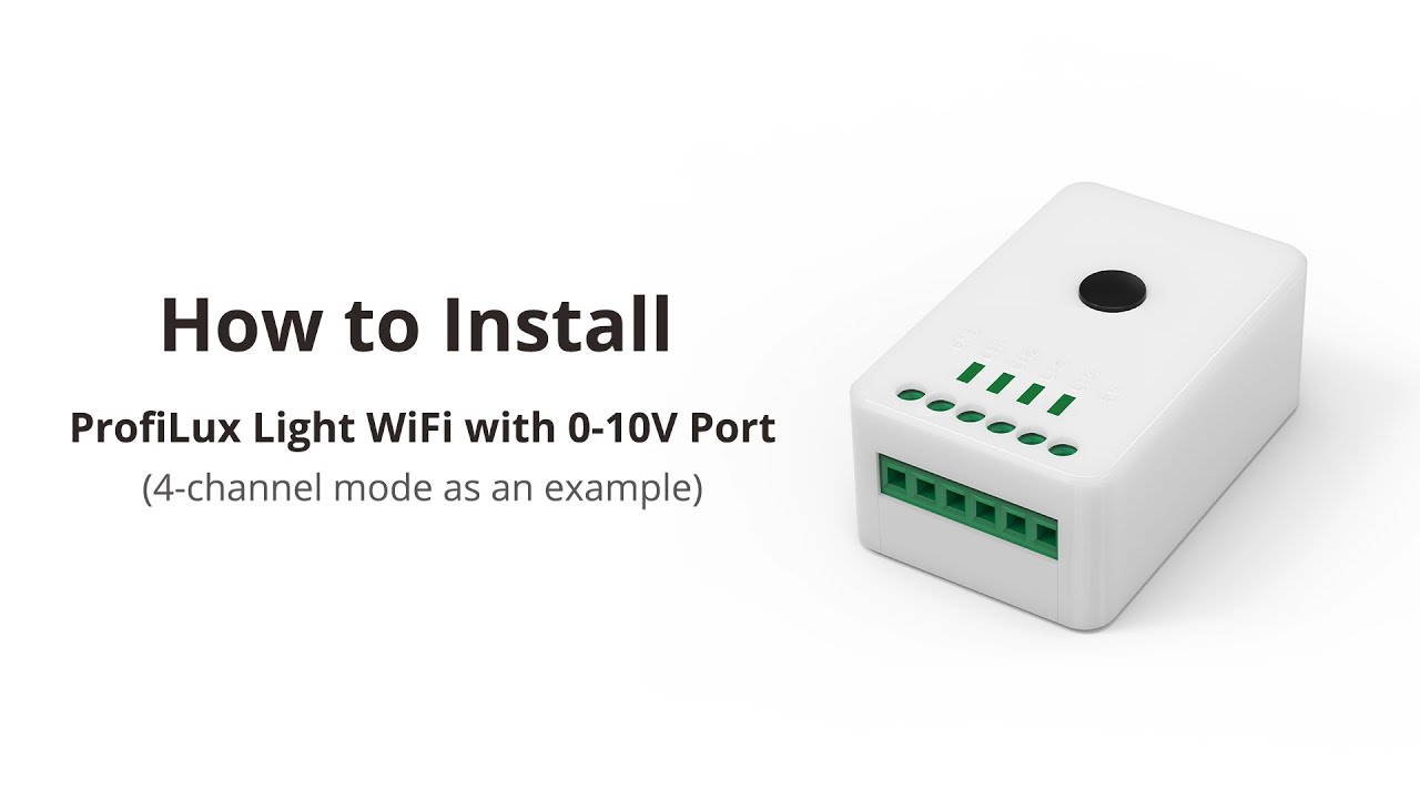How to Install ProfiLux Light WiFi with 0-10V Port