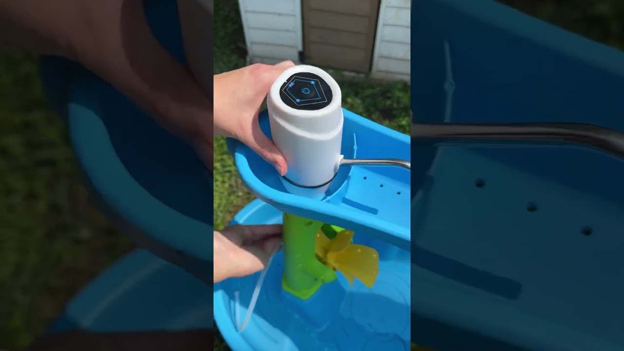 Water Table Hack! 💦 #momlife #momhack #toddleractivities #waterplay #shorts