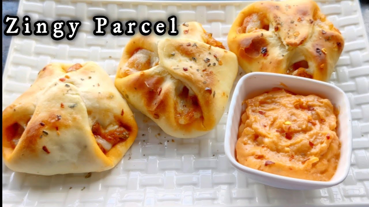Domino's Zingy Parcel Recipe |Chicken and Cheese Zingy Parcel Recipe | Easy & Quick Recipe