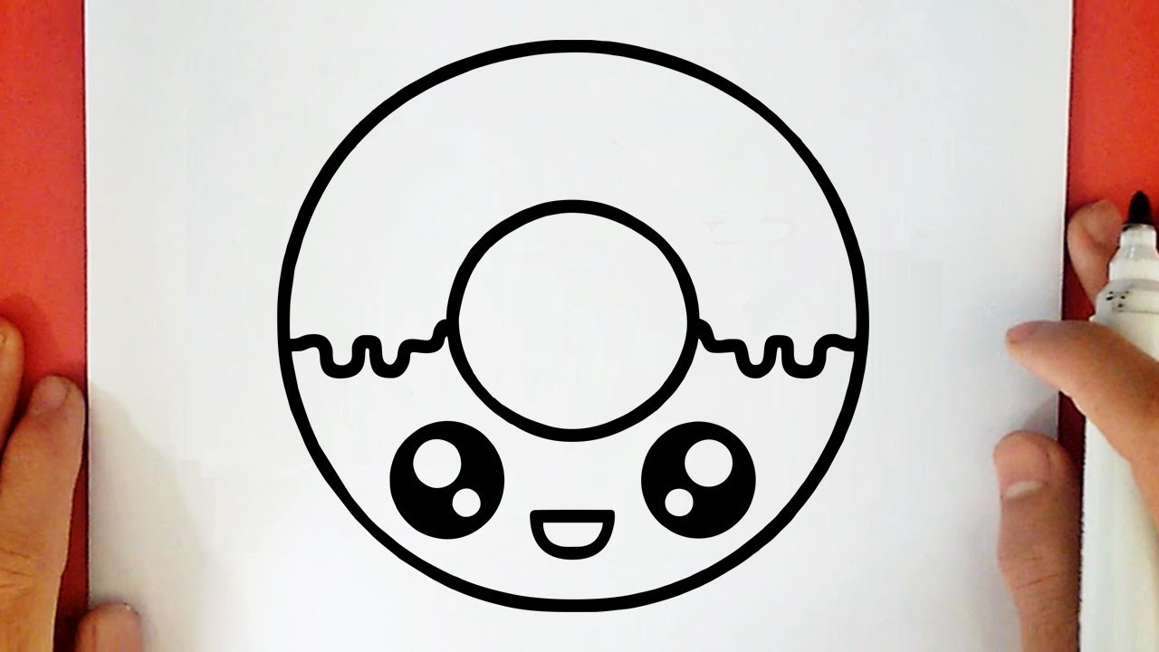 HOW TO DRAW A CUTE DONUT