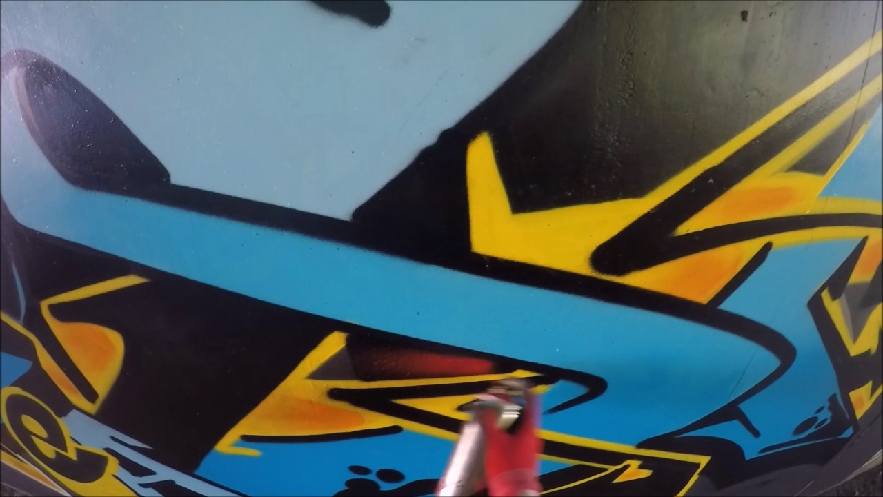 Graffiti - Ghost EA - Blue & Yellow