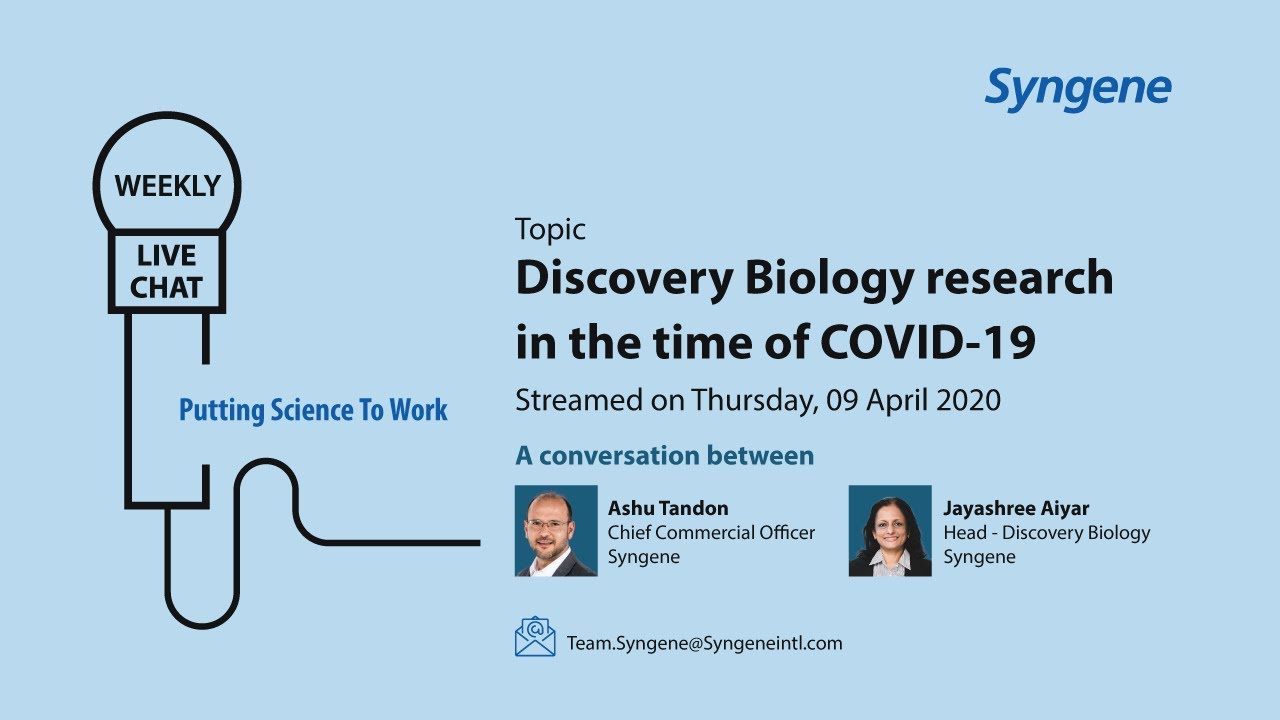 Discovery Biology research in the time of COVID 19 - Fireside Chat 1