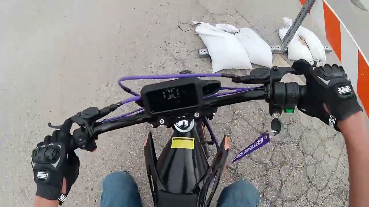 Aipas S1 AMP E-pitbike POV ride (No talking) (Sorry for the wind noise)