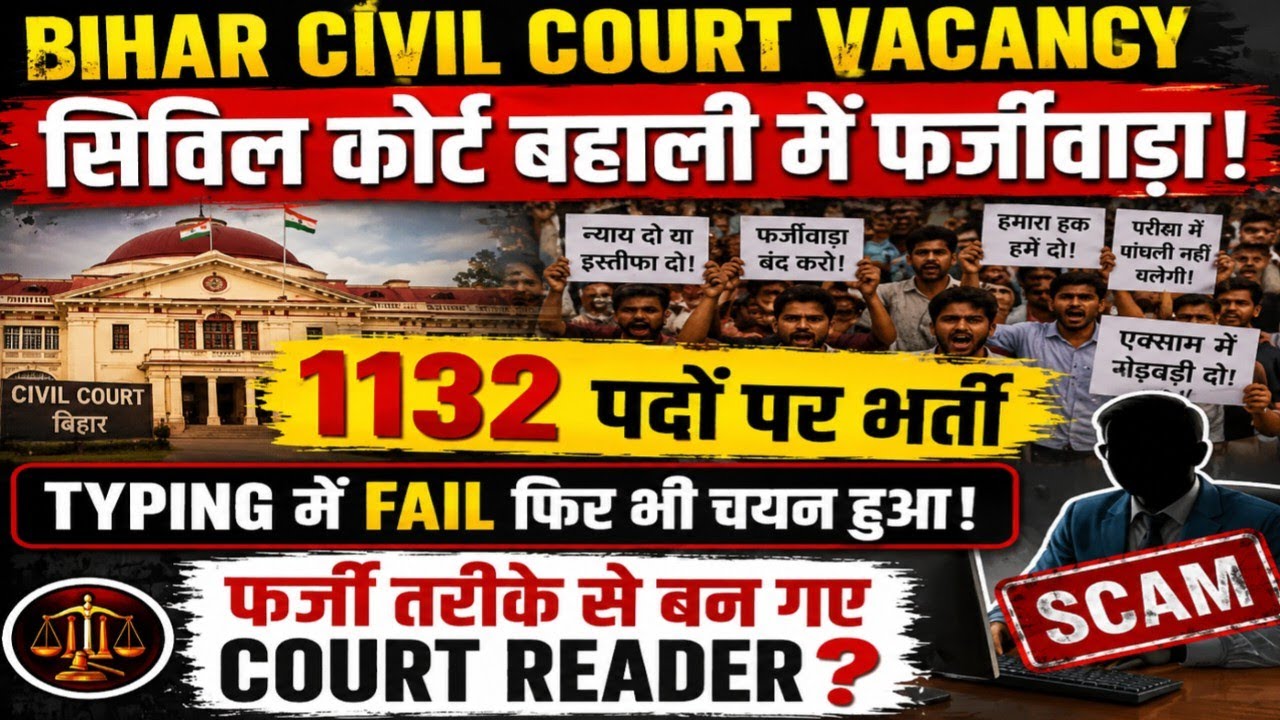 Bihar Civil Court  Reader Vacancy Scam 2026 | Civil Court Vacancy Big Scam 😭 Bihar civil court Exam 