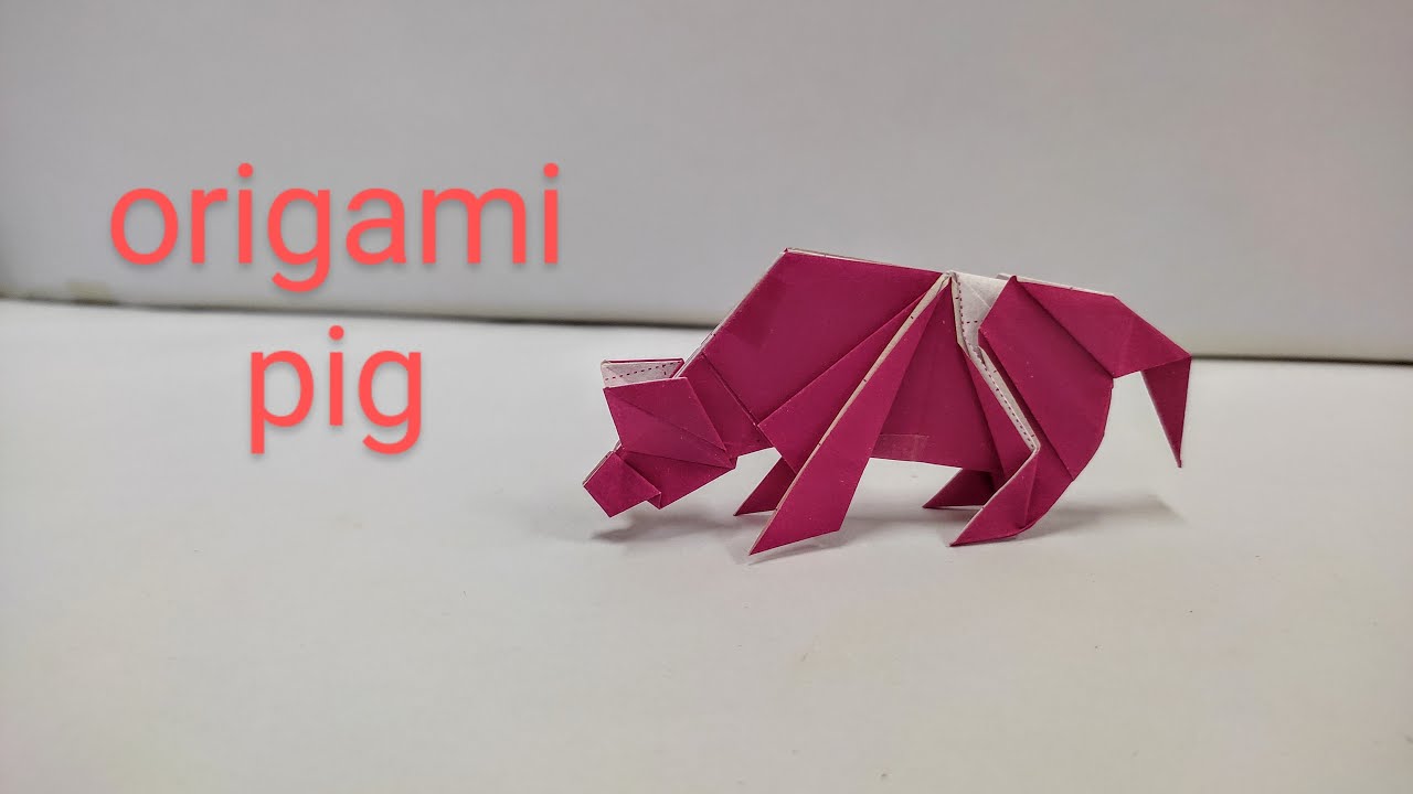 Origami Pig | How To Fold Pig