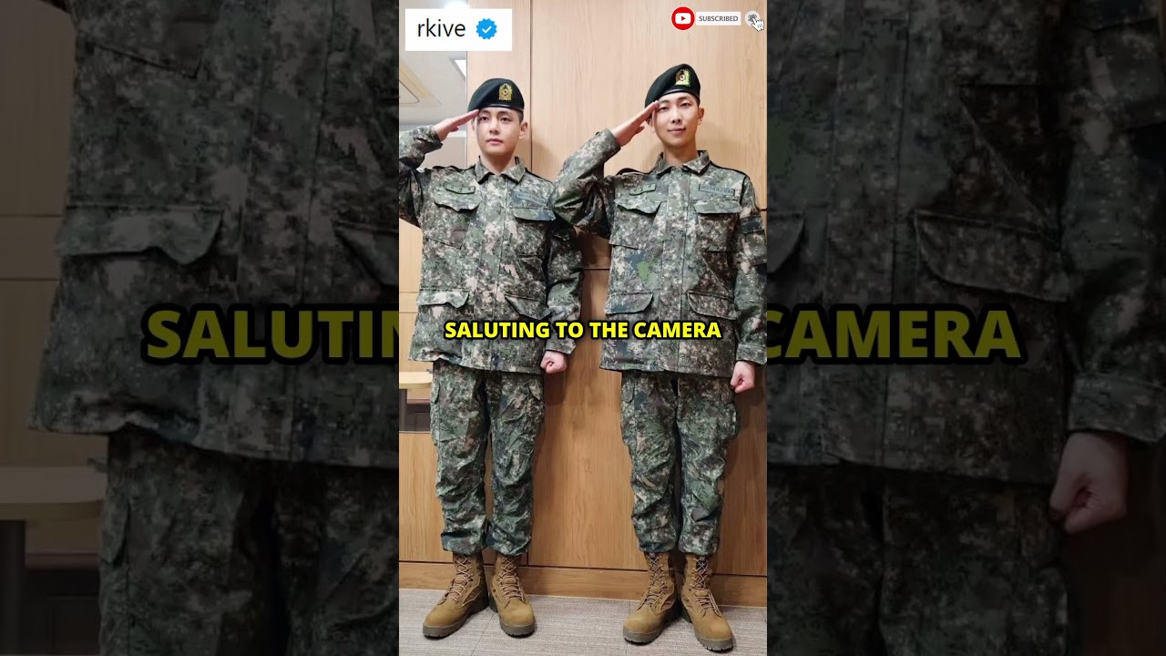 BTS RM and V Military Update - RM Shows Leadership Quality🥇