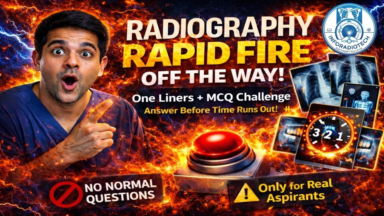 Radiography Rapid Fire Challenge ⚡ Off The Way | Can You Answer in 5 Seconds?