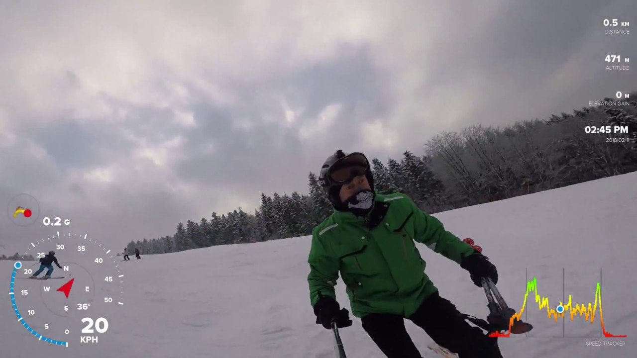 Myślenice ski  2018 stok  niedaleko  Krakowa