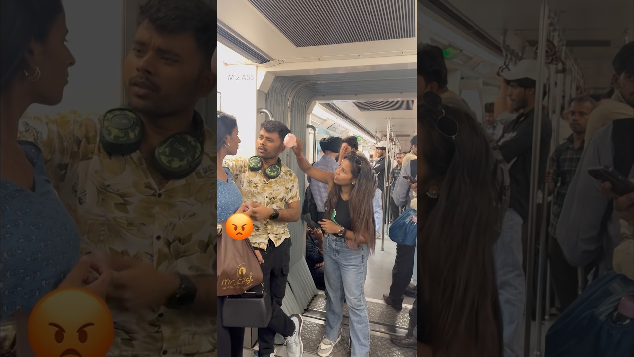 She got jealous, wait for the twist 😂❌. #shortsfeed #foryou #couple #metro #shorts #flirting